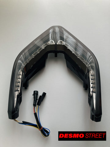 Clignotant intégré de teinte fumée pour motos Ducati Panigale V2 et V4 ou Streetfighter V2 et V4.