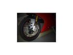Bouchon d'axe de roue avant gauche de couleur noir de la marque Ducabike pour tout les modèles Ducati