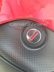 Dessous de selle en carbone noir mat de la marque Carbonvani pour Ducati Streetfighter v4