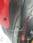 Dessous de selle en carbone noir mat de la marque Carbonvani pour Ducati Streetfighter v4