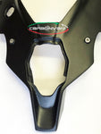 Dessous de selle en carbone noir mat de la marque Carbonvani pour Ducati Streetfighter v4