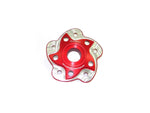 Flasque de couronne de couleur rouge de la marque Ducabike pour Ducati Streetfighter 848 et Superbike 848