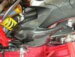 Garde boue arrière en carbone noir brillant de la marque Carbonvani pour Ducati Superbike 848, 1098 et 1198.