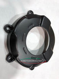 Protection de carter d'embrayage ouverte noir mat en carbone de la marque Carbonvani pour Ducati Panigale V4