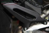 Protège talon en carbone noir mat de la marque Carbonvani pour Ducati Panigale 899, 959, 1199, 1299 et R
