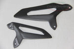 Protège talon en carbone noir mat de la marque Carbonvani pour Ducati Panigale 899, 959, 1199, 1299 et R