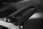 Protège talon en carbone noir mat de la marque Carbonvani pour Ducati Panigale 899, 959, 1199, 1299 et R