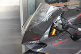 Tête de fourche en carbone de la marque Carbonvani pour Ducati Panigale 899 et 1199