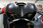 Tête de fourche en carbone noir de la marque Carbonvani pour Ducati Panigale 1299 et 959