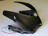 Tête de fourche en carbone noir de la marque Carbonvani pour Ducati Panigale 1299 et 959