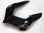 Tête de fourche en carbone noir brillant de la marque Carbonvani pour Ducati Panigale V4